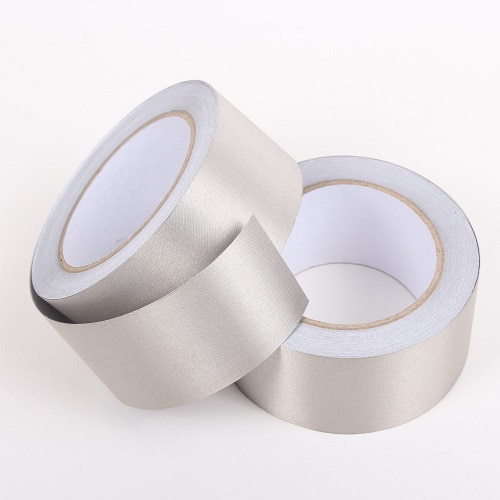 EMI,EMF shielding Tape-Metal plated fiber tape 1roll(50mm x 20M+One side adhesive side)